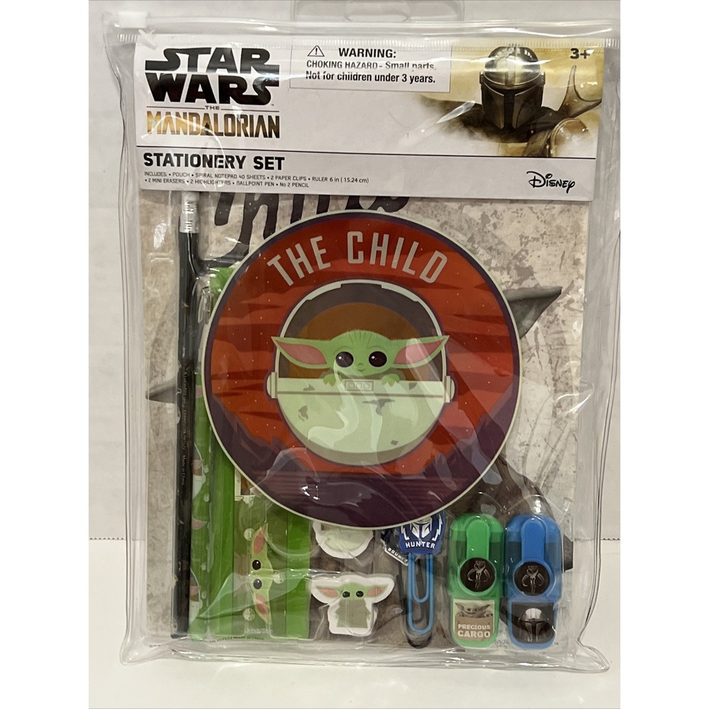 Star Wars The Mandalorian Stationery Set Grogu The Child 10pc Pouch Set 707522MD